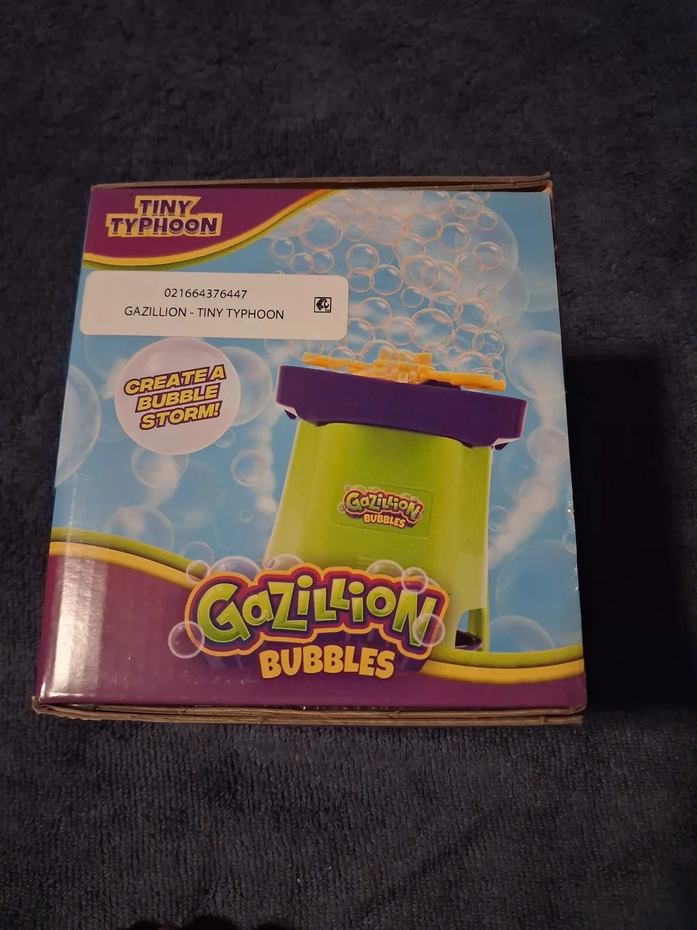 Gazillion Bubbles Tiny Typhoon Bubble Machine - Green & Purple